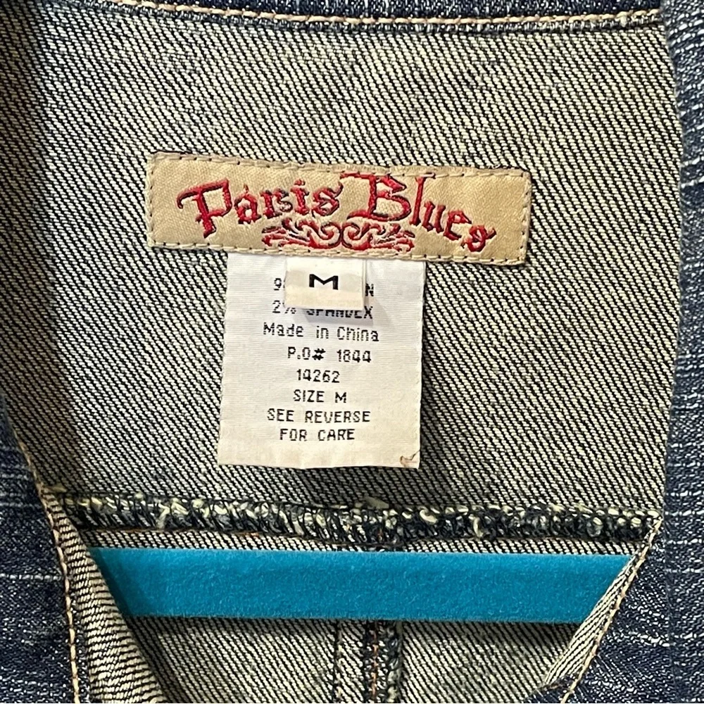 Paris Blues Cropped Blue Denim Jacket